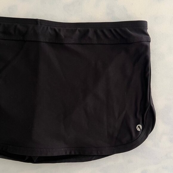 Next Black Spandex Micro Mini Lotus Swim Skort - Picture 4 of 8